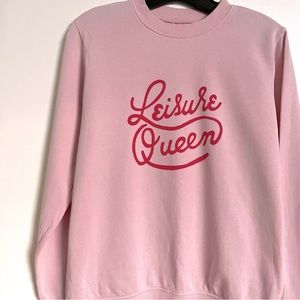Ban.do pink Leisure Queen cotton sweatshirt